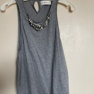 Abercrombie & Fitch embellished key hole tank